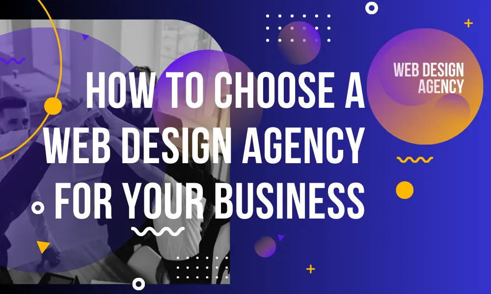 how to choose a web design agency infographic image